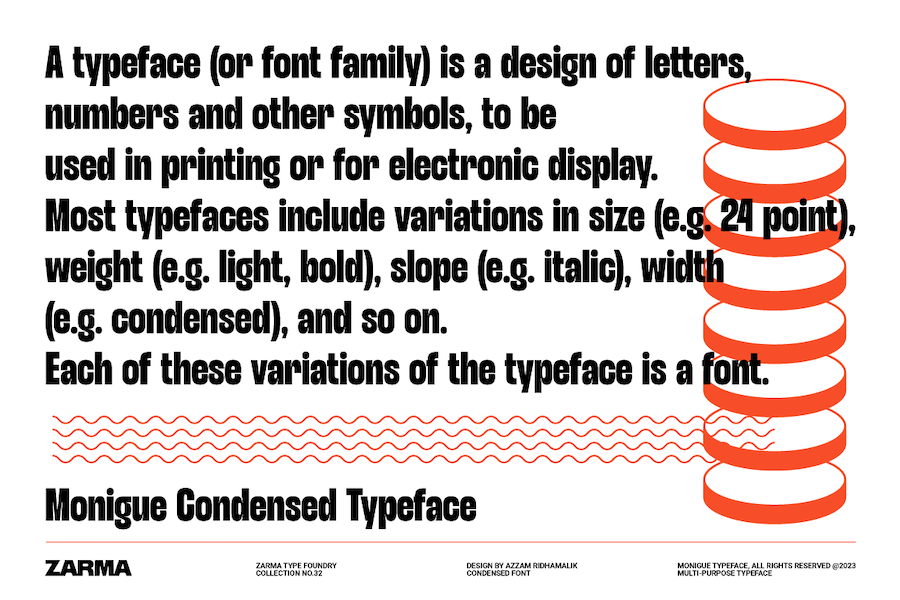 时尚海报广告徽标设计无衬线英文字体安装包 Monigue - Condensed Sans Font_img_3