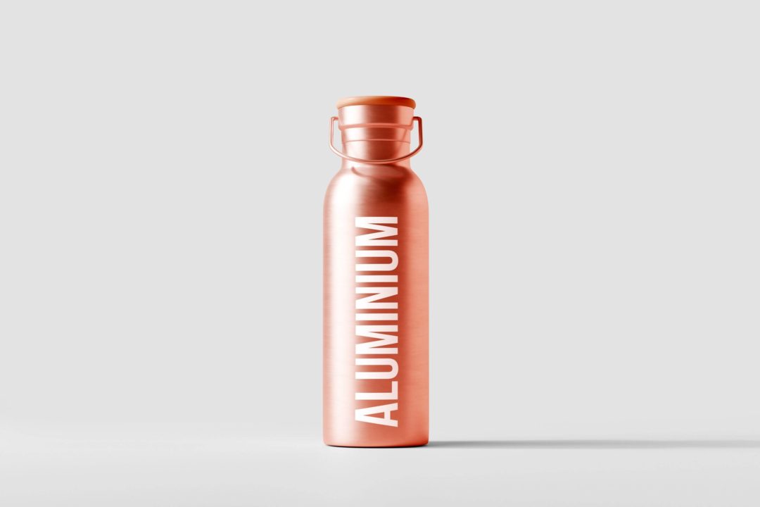 50款逼真金属不锈钢保温水杯外观设计展示效果图PSD样机模板 Aluminum Water Bottle Mockup Bundle_img_3