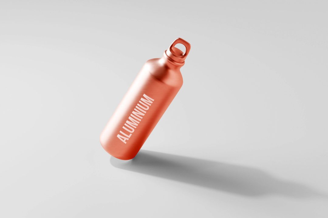 50款逼真金属不锈钢保温水杯外观设计展示效果图PSD样机模板 Aluminum Water Bottle Mockup Bundle_img_3