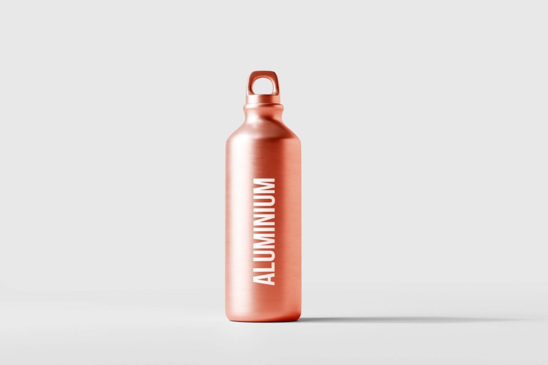 50款逼真金属不锈钢保温水杯外观设计展示效果图PSD样机模板 Aluminum Water Bottle Mockup Bundle_img_3