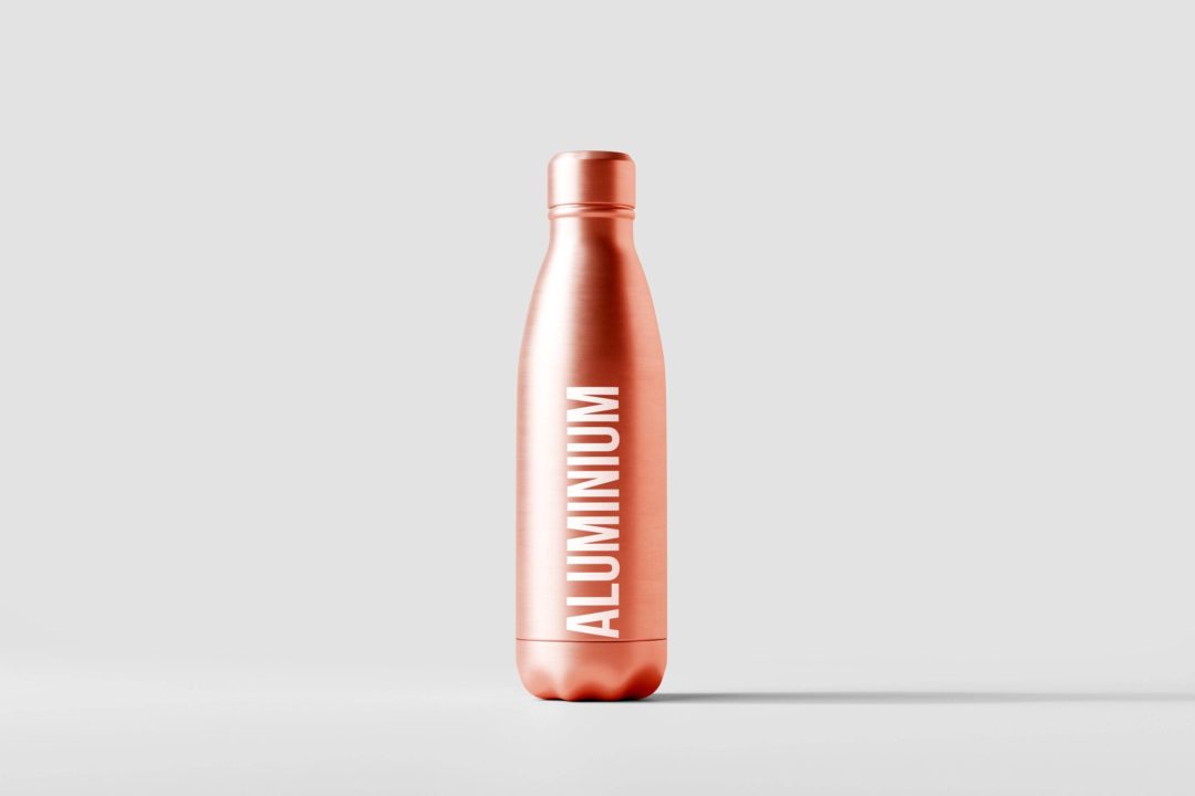 50款逼真金属不锈钢保温水杯外观设计展示效果图PSD样机模板 Aluminum Water Bottle Mockup Bundle_img_3