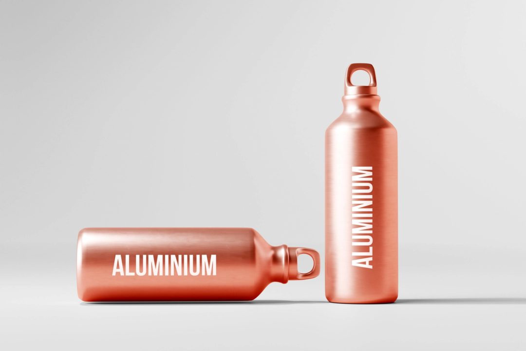 50款逼真金属不锈钢保温水杯外观设计展示效果图PSD样机模板 Aluminum Water Bottle Mockup Bundle_img_3