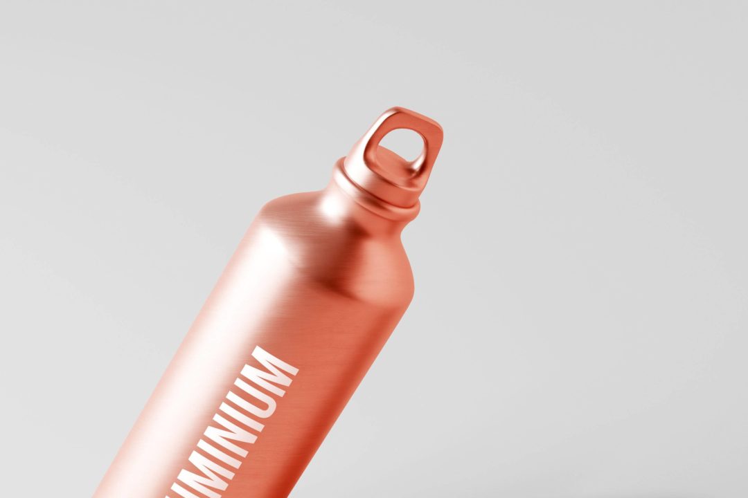 50款逼真金属不锈钢保温水杯外观设计展示效果图PSD样机模板 Aluminum Water Bottle Mockup Bundle_img_3