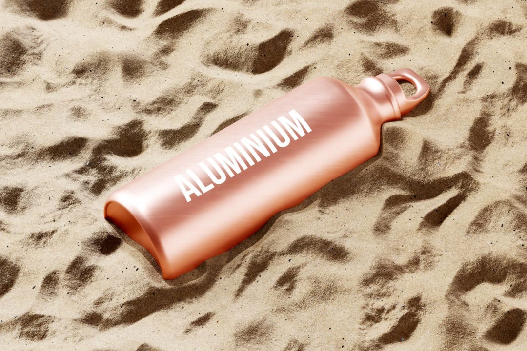 50款逼真金属不锈钢保温水杯外观设计展示效果图PSD样机模板 Aluminum Water Bottle Mockup Bundle_img_3