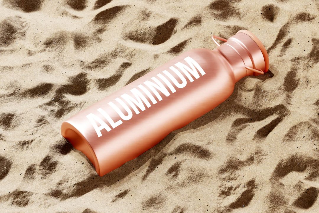 50款逼真金属不锈钢保温水杯外观设计展示效果图PSD样机模板 Aluminum Water Bottle Mockup Bundle_img_3