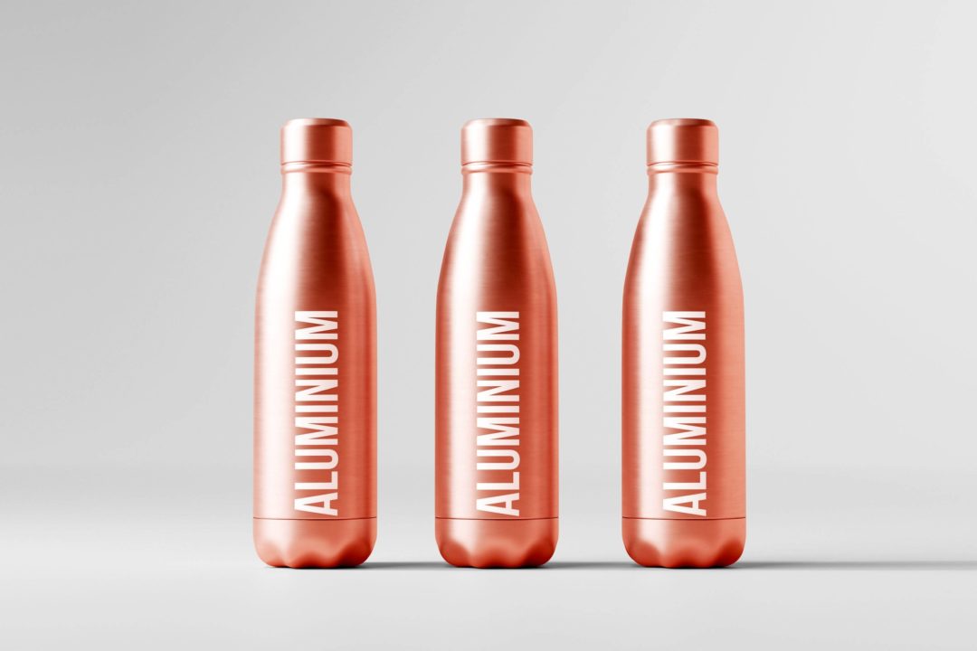 50款逼真金属不锈钢保温水杯外观设计展示效果图PSD样机模板 Aluminum Water Bottle Mockup Bundle_img_3