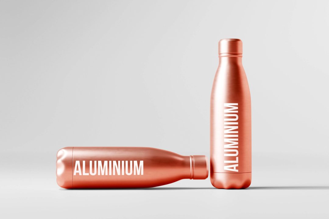 50款逼真金属不锈钢保温水杯外观设计展示效果图PSD样机模板 Aluminum Water Bottle Mockup Bundle_img_3