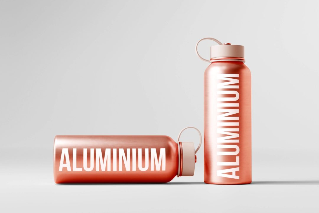 50款逼真金属不锈钢保温水杯外观设计展示效果图PSD样机模板 Aluminum Water Bottle Mockup Bundle_img_3