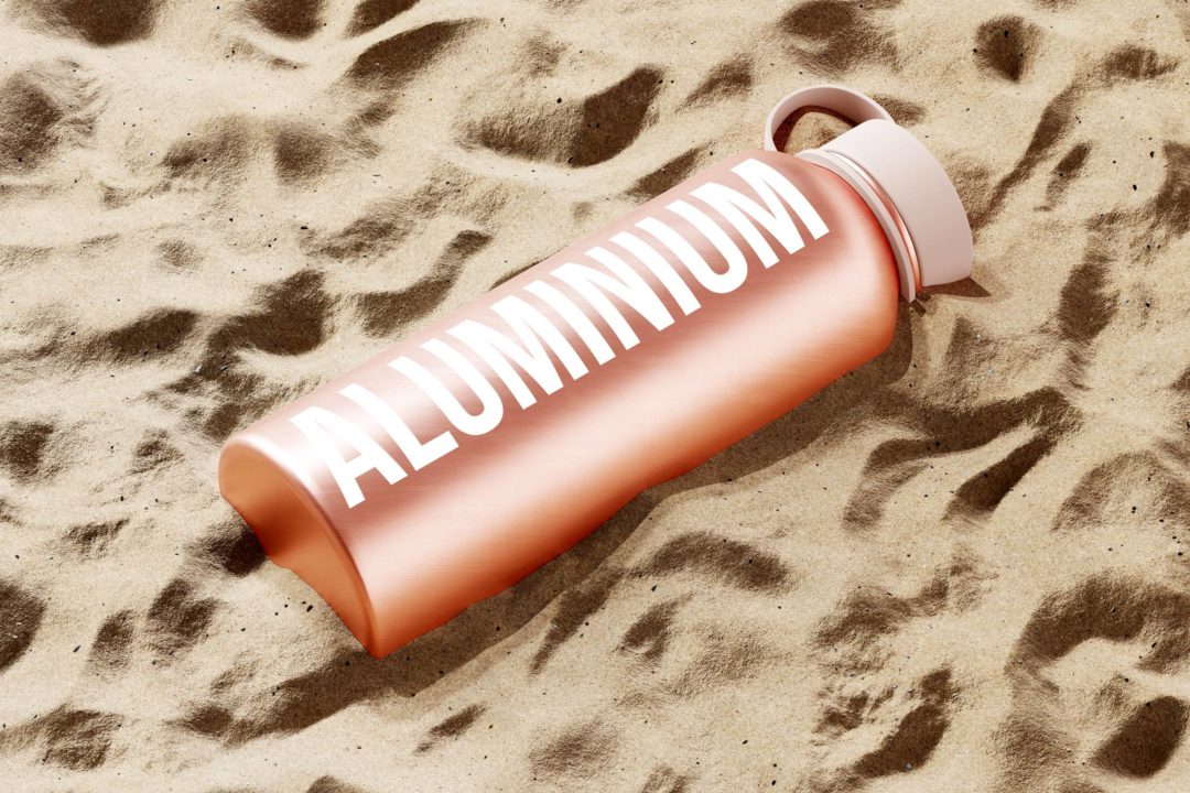 50款逼真金属不锈钢保温水杯外观设计展示效果图PSD样机模板 Aluminum Water Bottle Mockup Bundle_img_3