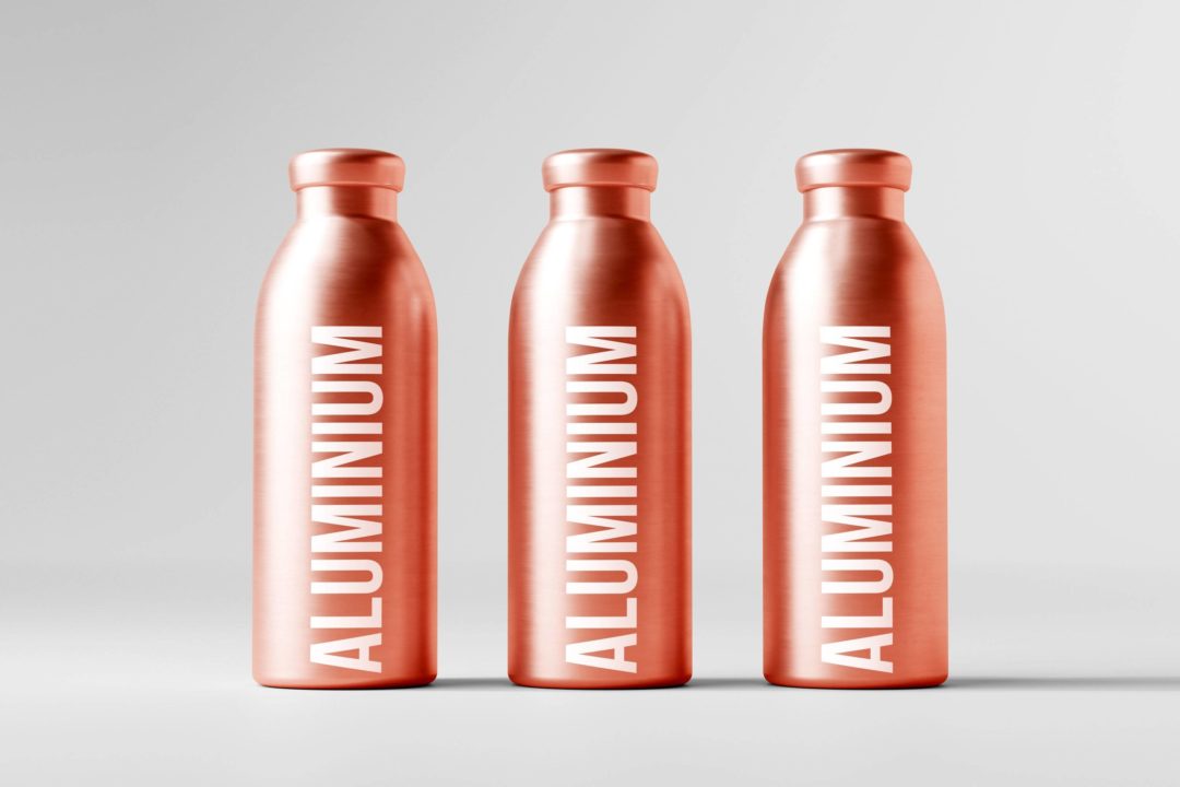 50款逼真金属不锈钢保温水杯外观设计展示效果图PSD样机模板 Aluminum Water Bottle Mockup Bundle_img_3