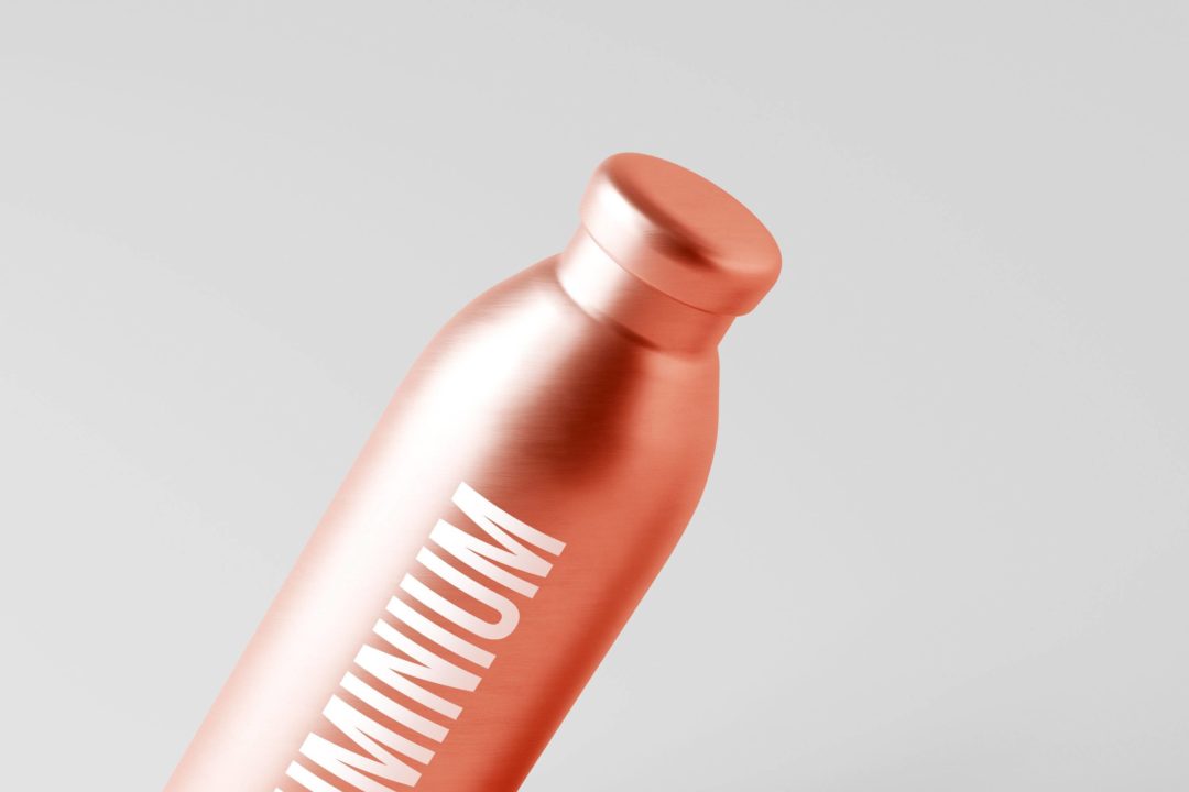 50款逼真金属不锈钢保温水杯外观设计展示效果图PSD样机模板 Aluminum Water Bottle Mockup Bundle_img_3