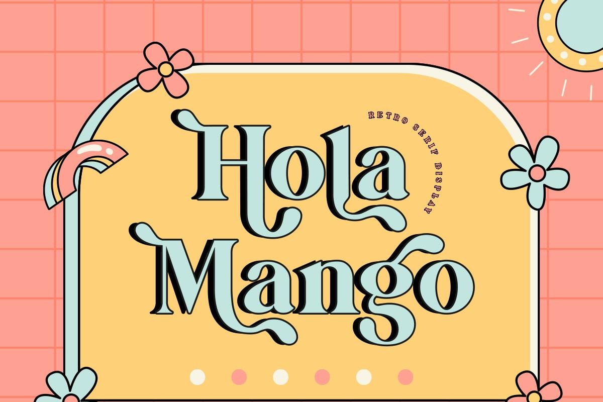 现代复古杂志请柬海报设计衬线英文字体安装包 Hola Mango - Modern Retro Display_img_2