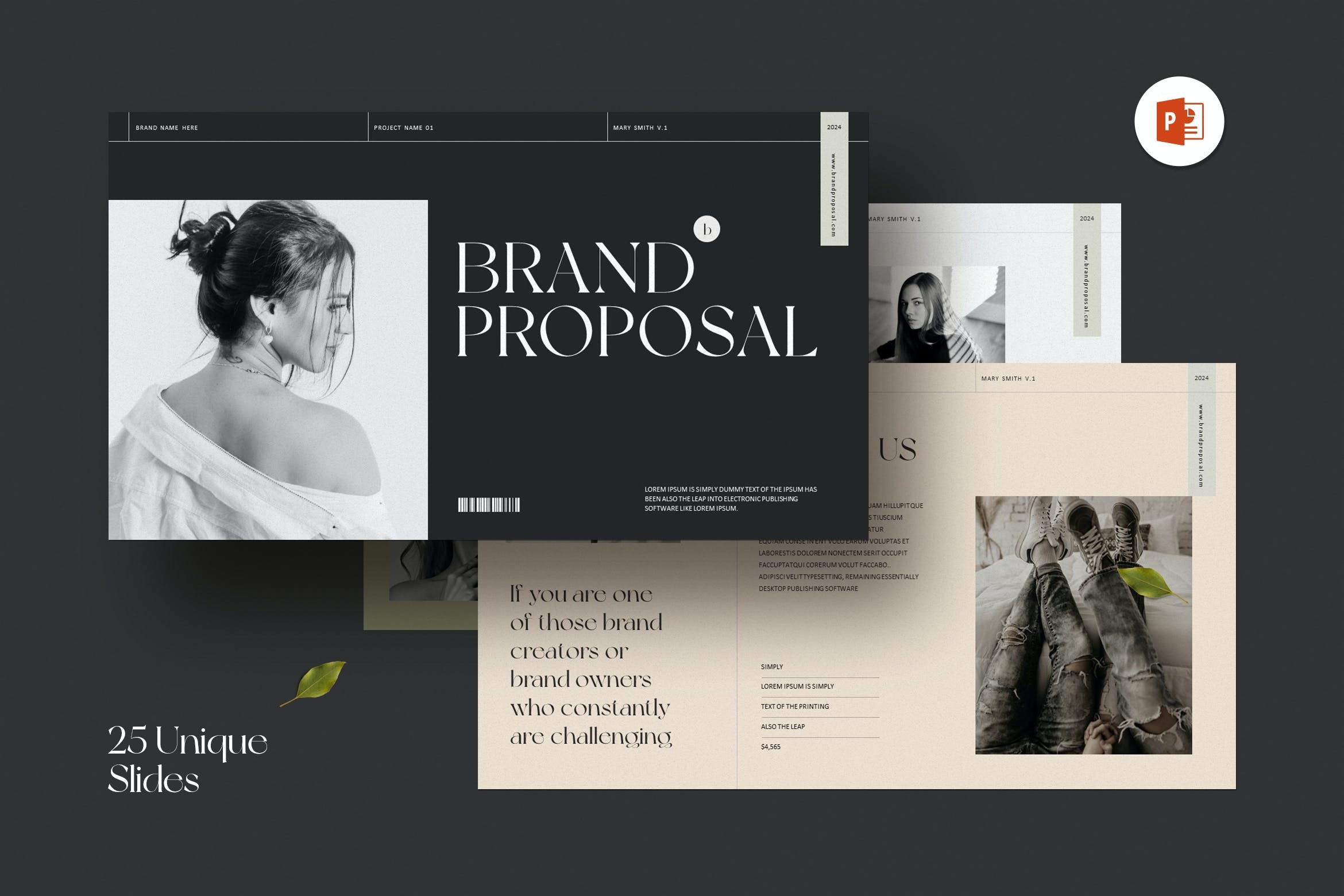 时尚简约品牌营销策划演示文稿设计ppt模板 Brand Proposal PowerPoint Presentation Template_img_2