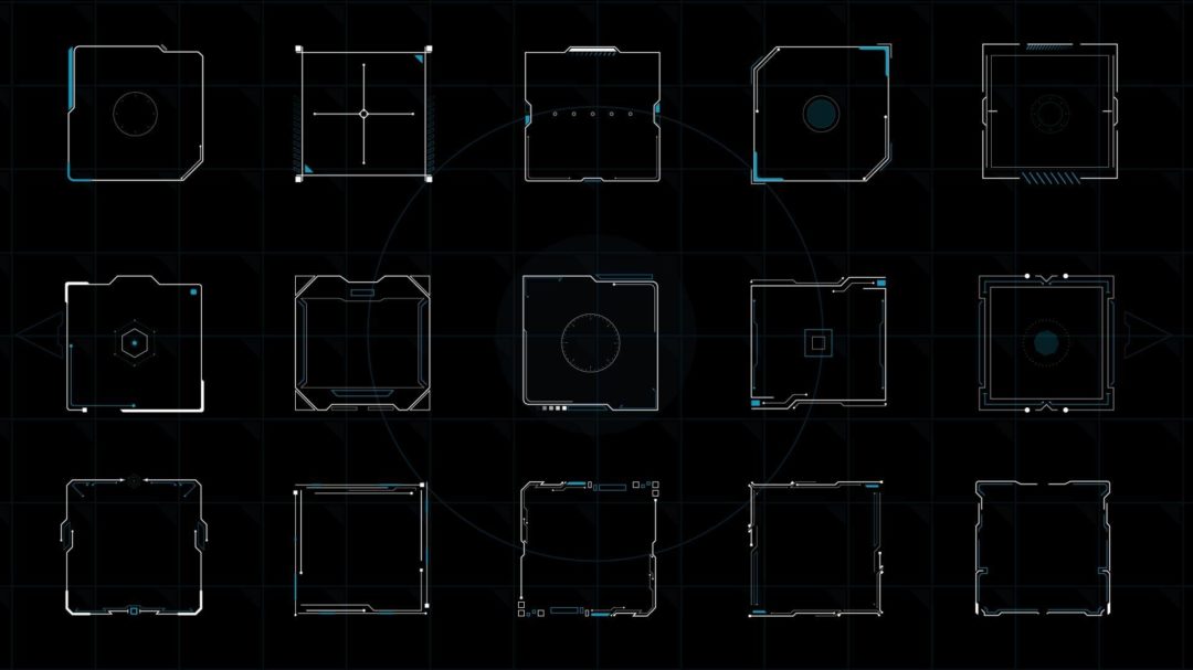 AE模板 1230组未来赛博朋克科技感HUD元素边框动画 Extreme HUD Elements Bundle 1200+ V2_img_3