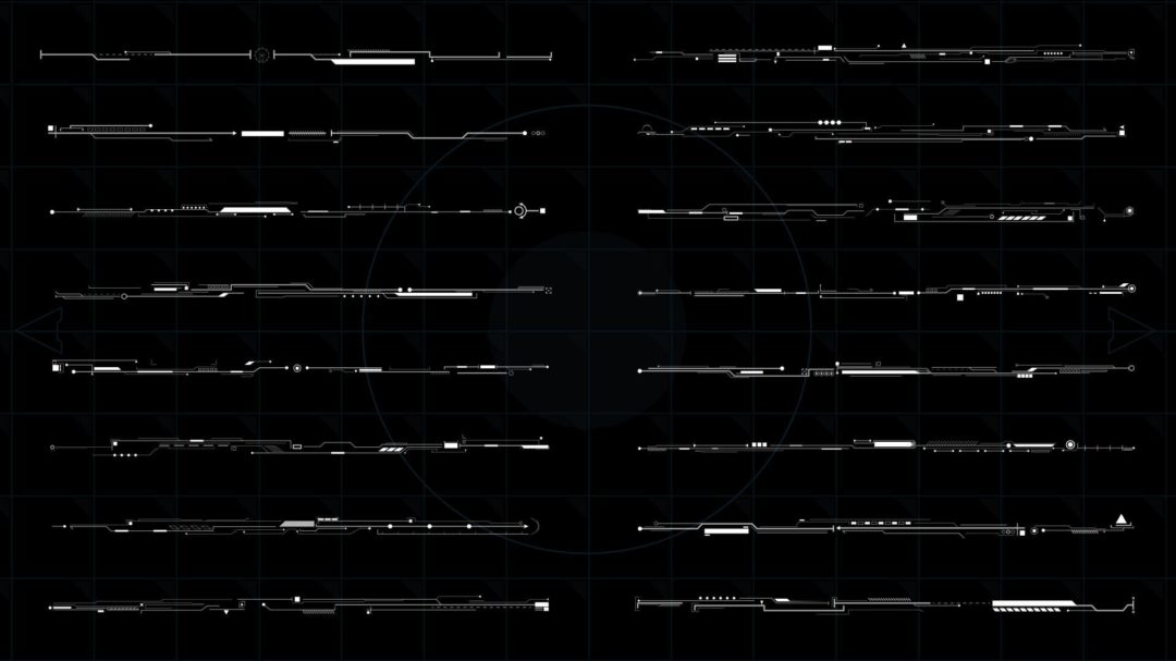 AE模板 1230组未来赛博朋克科技感HUD元素边框动画 Extreme HUD Elements Bundle 1200+ V2_img_3