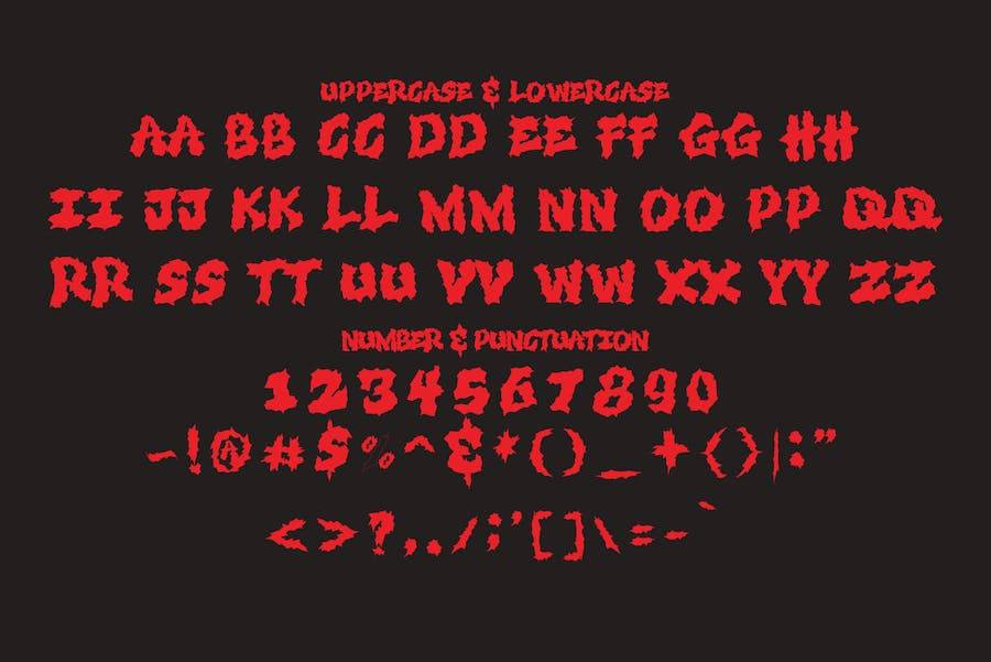 时尚杂志海报徽标设计手写英文字体安装包 Dezter Black Metal Font_img_3