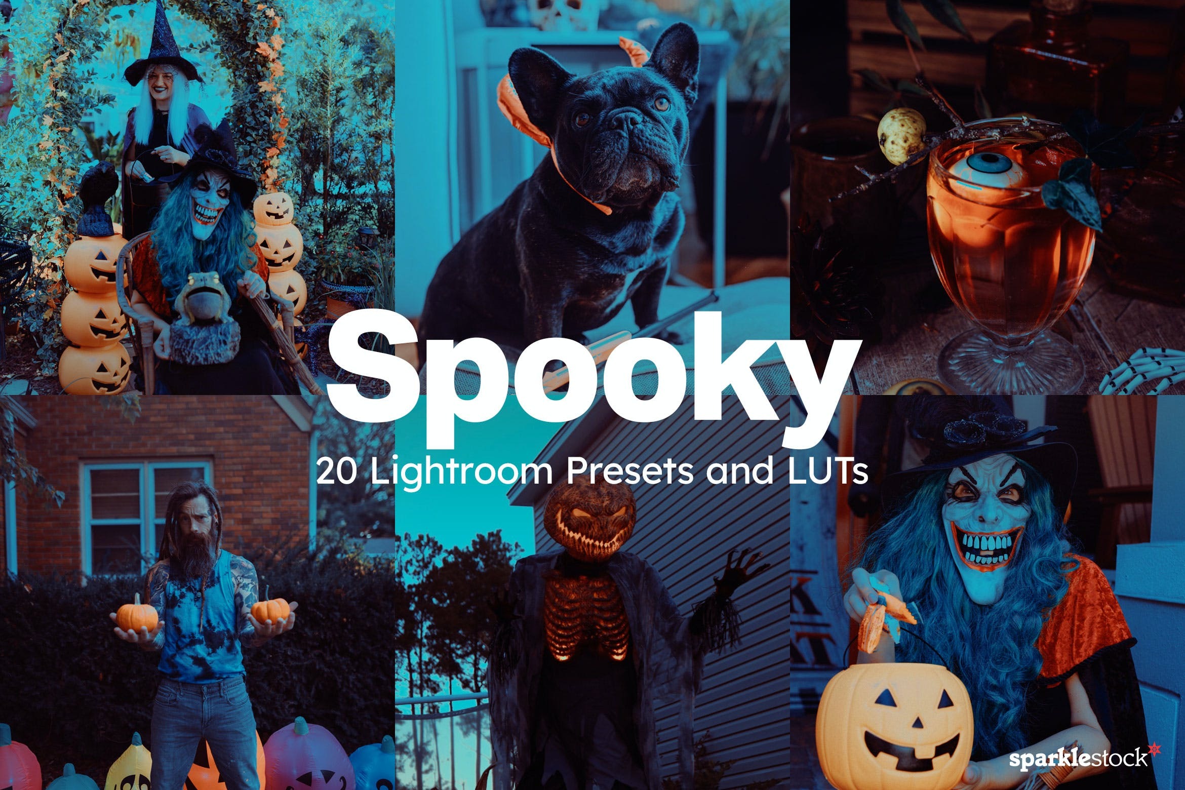 20组万圣节主题秋天暖色调摄影照片调色LR预设素材包20 Spooky Lightroom Presets and LUTs_img_2