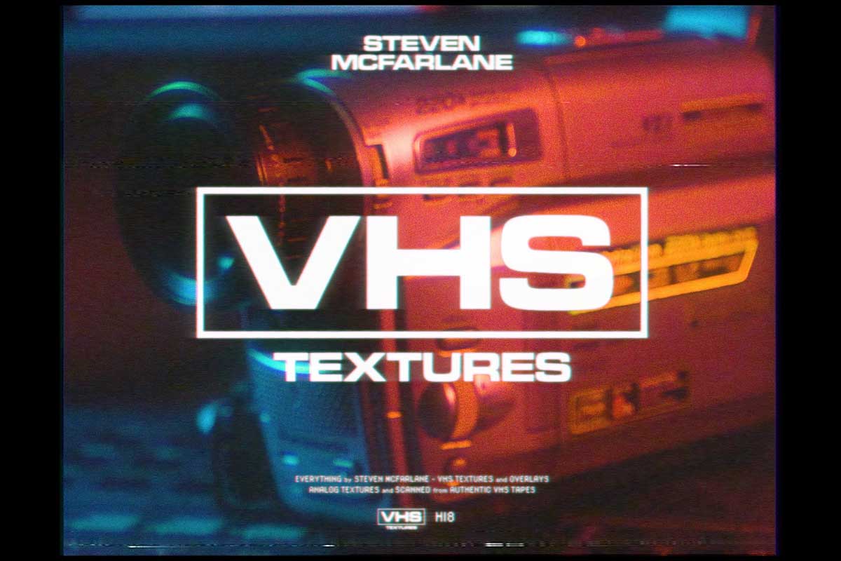 130+组复古怀旧信号故障磁带VHS颗粒纹理视频素材+音效 Steven Mcfarlane - VHS Textures_img_2