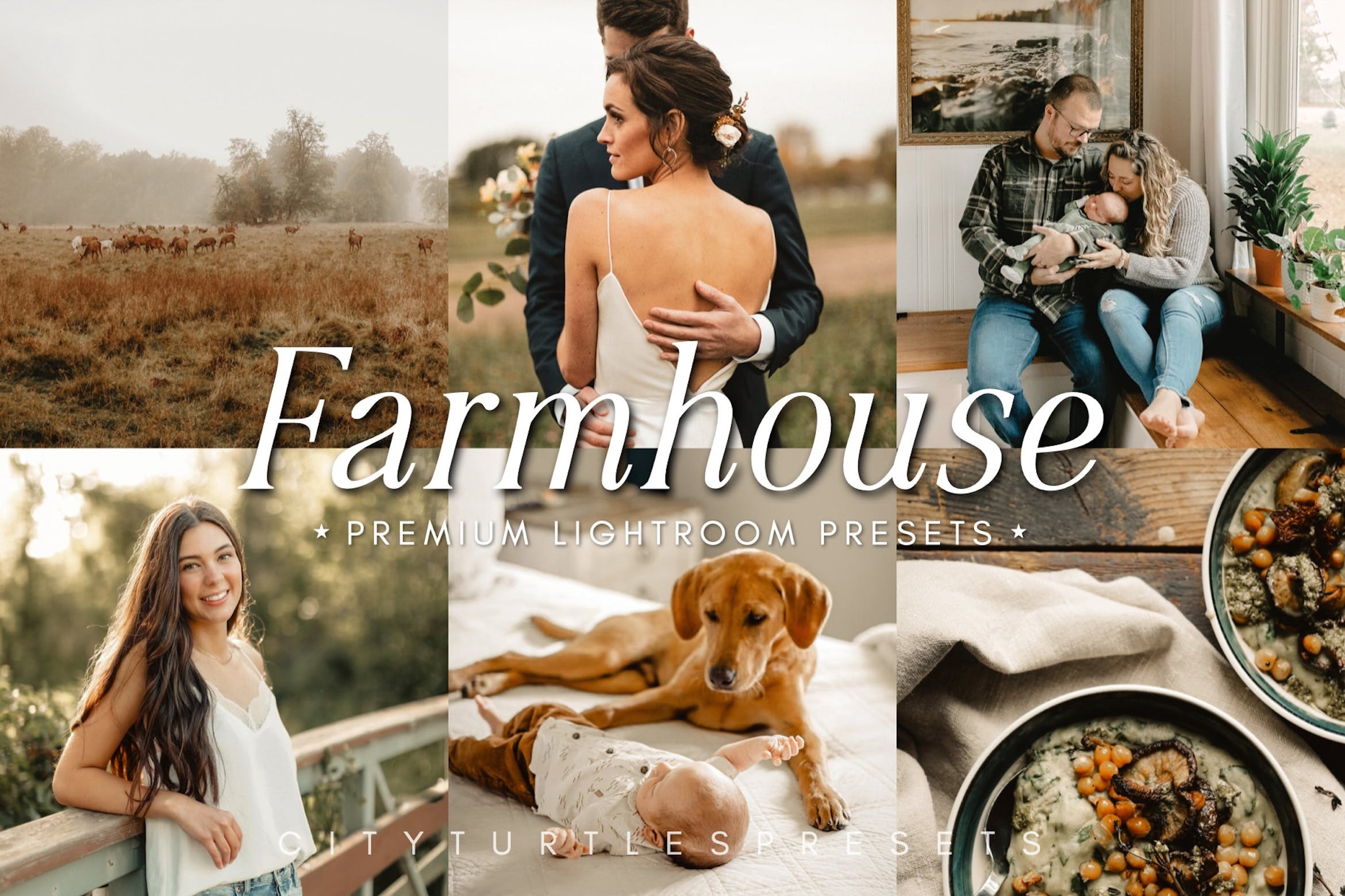 时尚秋季暖色调婚礼旅行摄影照片LR调色预设 Farmhouse Rustic Warm Fall Lightroom Presets_img_2