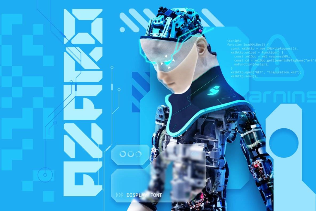 未来科幻赛博朋克机能机甲风PSAI英文字体安装包 Azaro - Futuristic Sci-fi Font_img_3