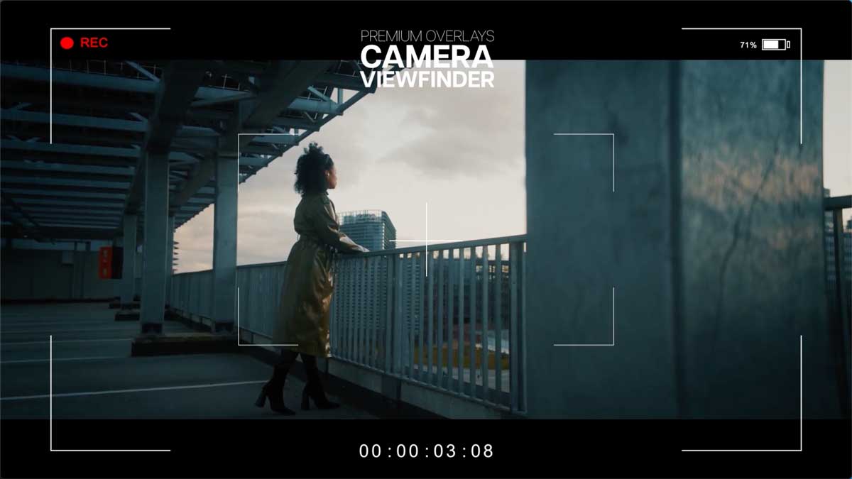 高级摄影相机取景框取景器视频后期剪辑叠加层AEP/MOGRT/MOV/PNG格式 Premium Overlays Camera Viewfinder_img_2