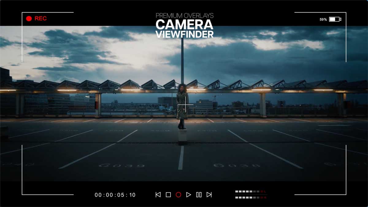 高级摄影相机取景框取景器视频后期剪辑叠加层AEP/MOGRT/MOV/PNG格式 Premium Overlays Camera Viewfinder_img_2