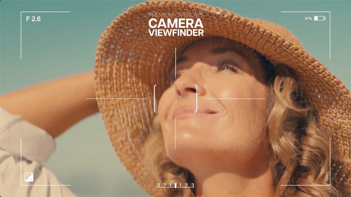 高级摄影相机取景框取景器视频后期剪辑叠加层AEP/MOGRT/MOV/PNG格式 Premium Overlays Camera Viewfinder_img_2
