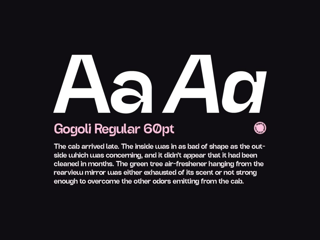 现代潮流逆反差几何风杂志海报标题徽标LOGO设计PSAI英文字体 Gogoli Grotesk 2.0_img_3