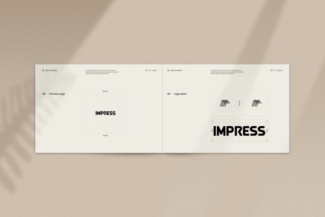 26页莫兰迪配色服装品牌策划VI使用规范指南手册设计INDD模板 Impress/Brand Guidelines_img_3