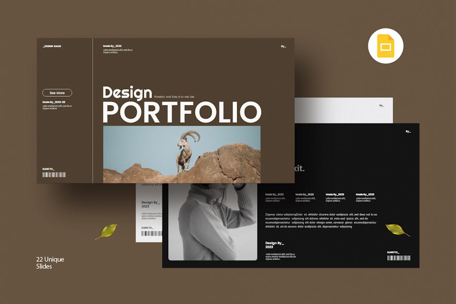 22款独特创意美容化妆师设计师摄影作品集图文排版设计 Design Portfolio Presentation Template_img_1