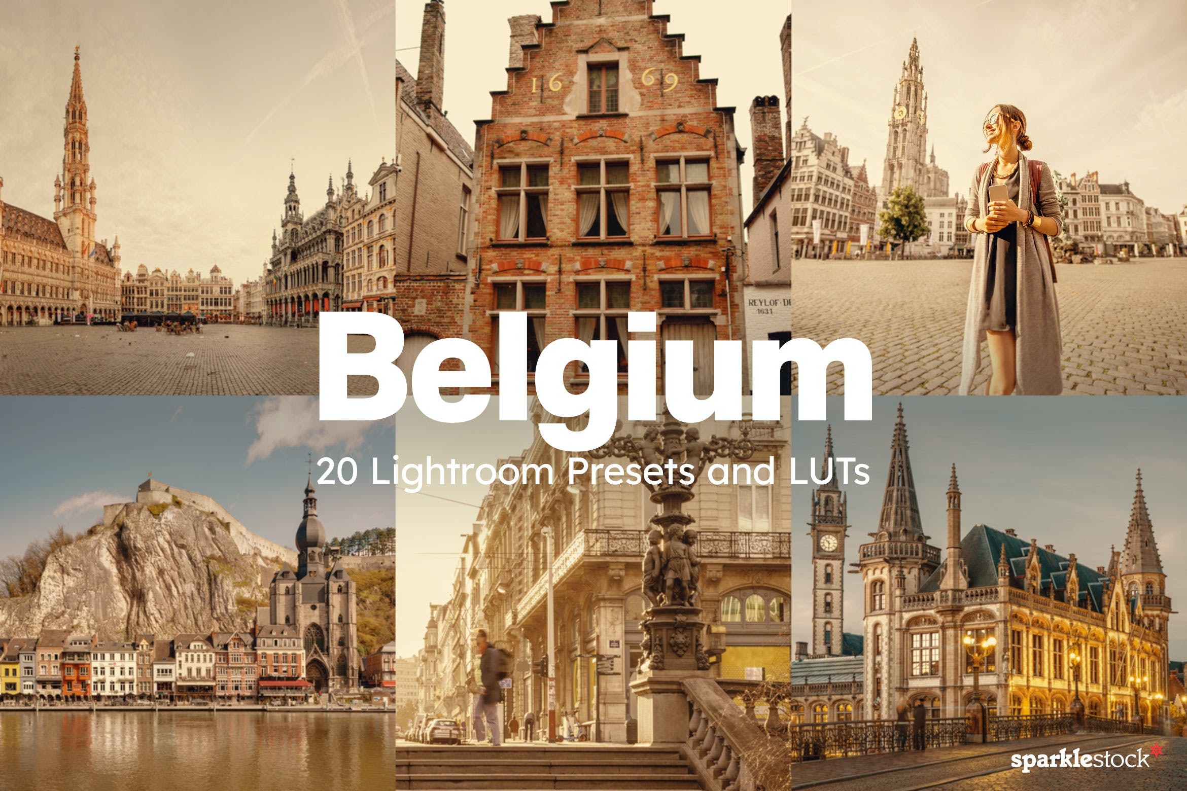 20组复古怀旧暖色调旅行摄影照片调色LR预设素材包 20 Belgium Lightroom Presets and LUTs_img_2