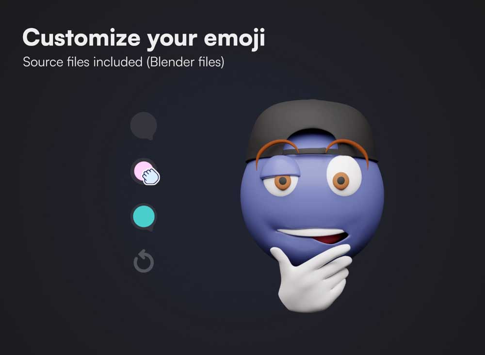 77款卡通可爱emoji动态gif表情包头像Blender模型+PNG免抠图设计素材 EMOJIZ - Animated 3D emojis_img_2