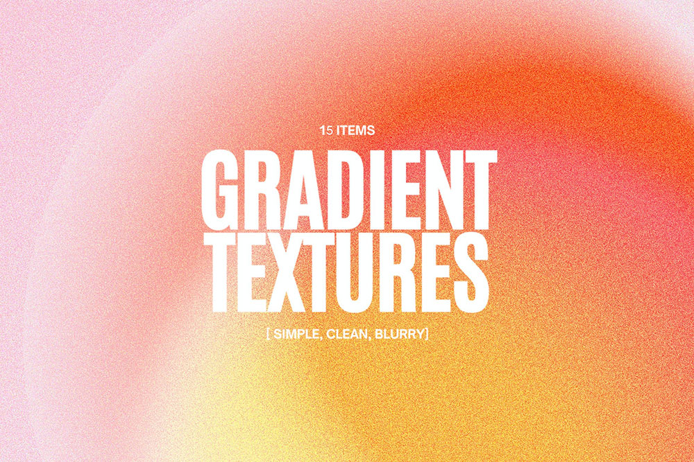 15款全息多彩渐变颗粒噪点模糊纹理背景图片设计素材 Grainy Mesh Gradient Textures_img_2