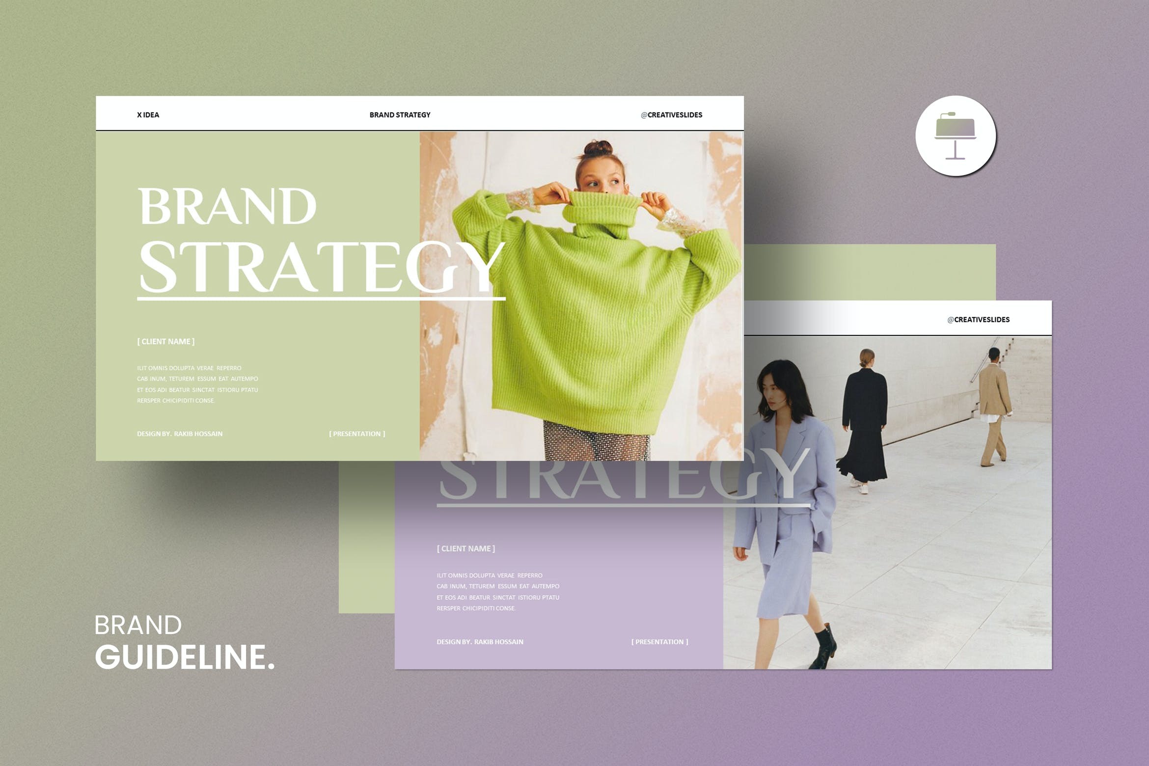 现代品牌营销策划演示文稿设计ppt+keynote模版 Brand Strategy Presentation+keynote Template_img_2