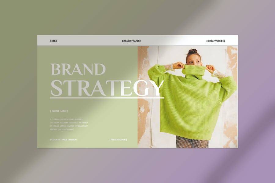 现代品牌营销策划演示文稿设计ppt+keynote模版 Brand Strategy Presentation+keynote Template_img_3