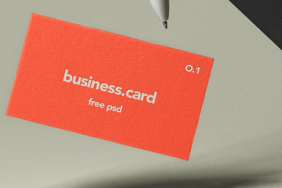 时尚悬浮商务名片卡片设计展示效果图PSD样机模板素材 Falling Psd Business Cards Mockup Set_img_3