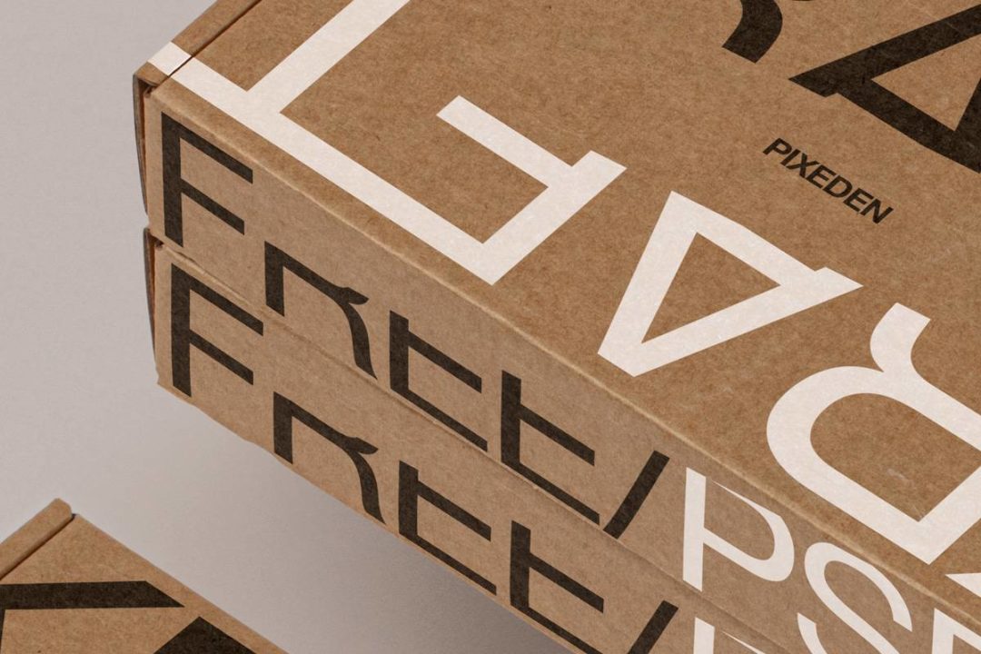 时尚牛皮纸产品包装纸盒外观设计展示贴图PSD样机模板 Kraft Psd Boxes Packaging Mockup_img_3