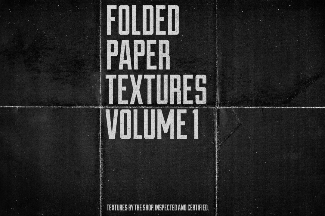 12款高清做旧粗糙折痕褶皱纸张纹理背景图片设计素材 Folded paper textures volume 01_img_3