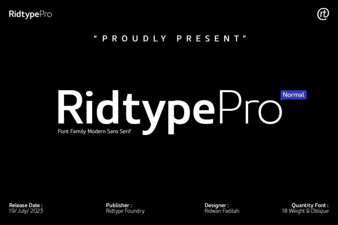 现代时尚几何风品牌设计海报杂志排版PSAI无衬线英文字体 Ridtype Pro Font Family_img_3