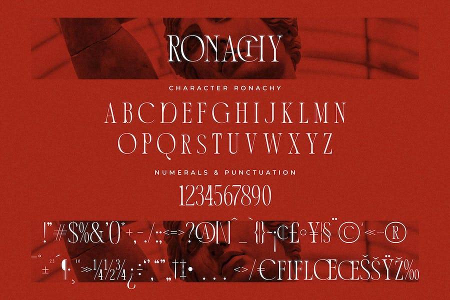 时尚优雅品牌海报徽标设计衬线英文字体安装包 Ronachy A Display Serif Font LS_img_3