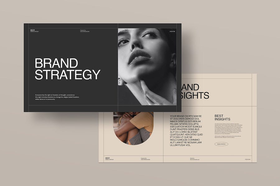 现代简约品牌营销策划演示文稿设计ppt模板 Brand Strategy Guide_img_3