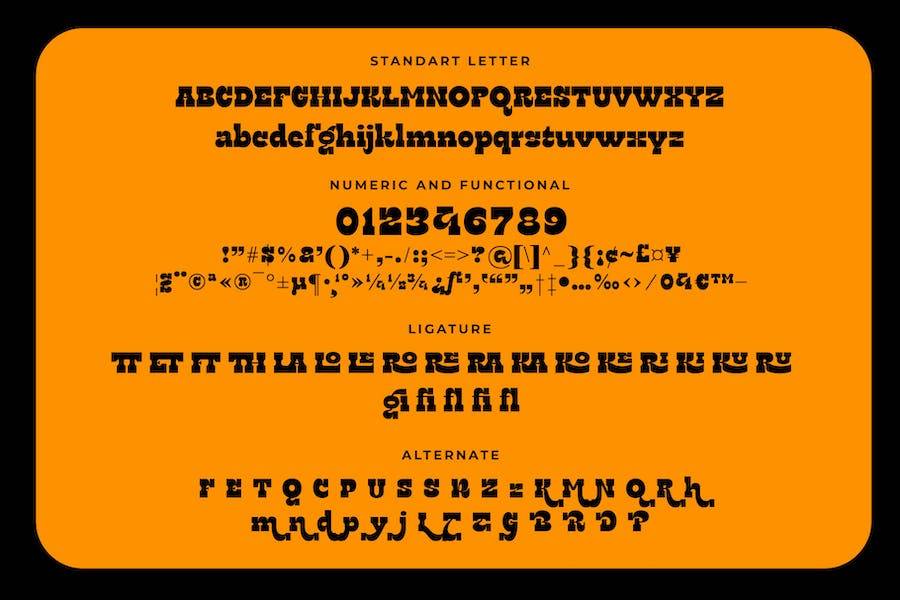 现代复古杂志品牌徽标设计衬线英文字体安装包 Ratego Vintage Slab Serif Font_img_3