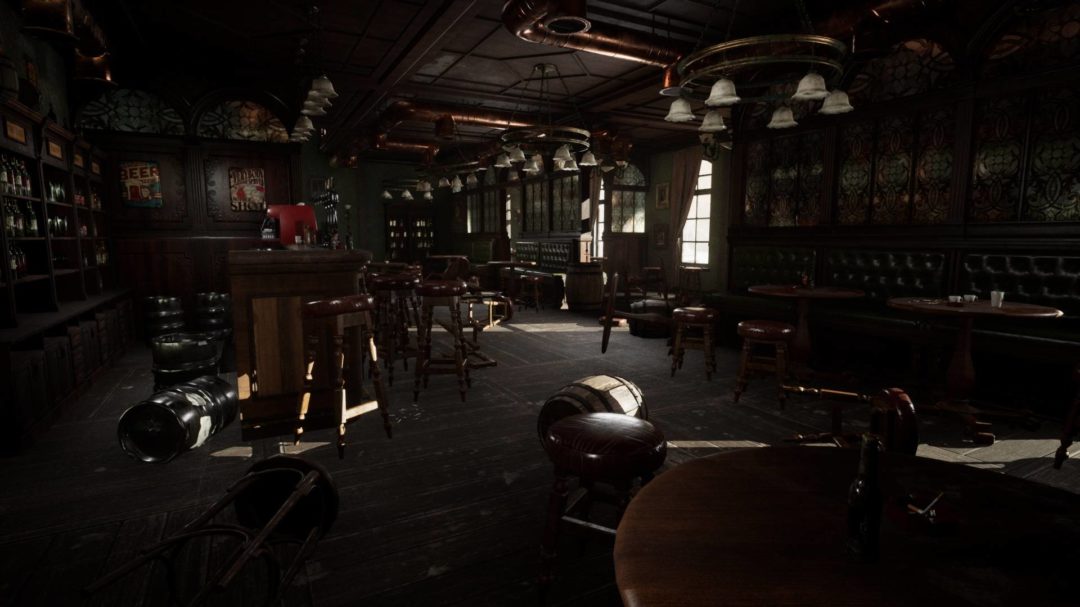 UE模型 后启示录世界末日主题废弃餐厅酒吧咖啡屋3D素材包 Abandoned Irish Pub_img_1