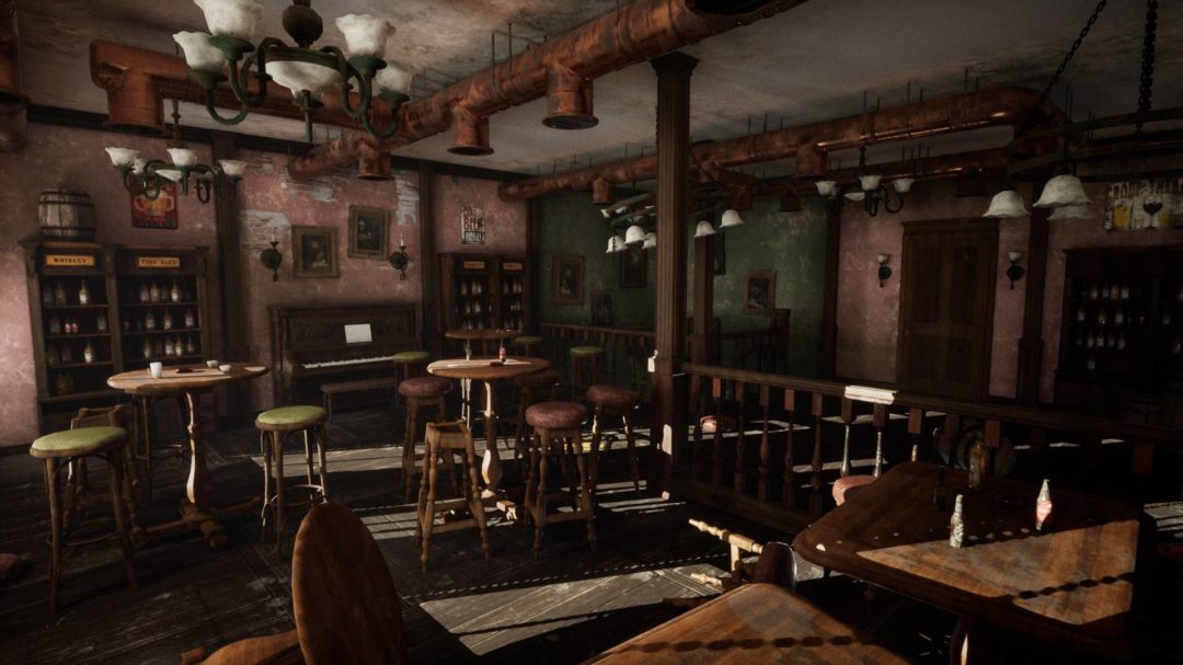 UE模型 后启示录世界末日主题废弃餐厅酒吧咖啡屋3D素材包 Abandoned Irish Pub_img_1