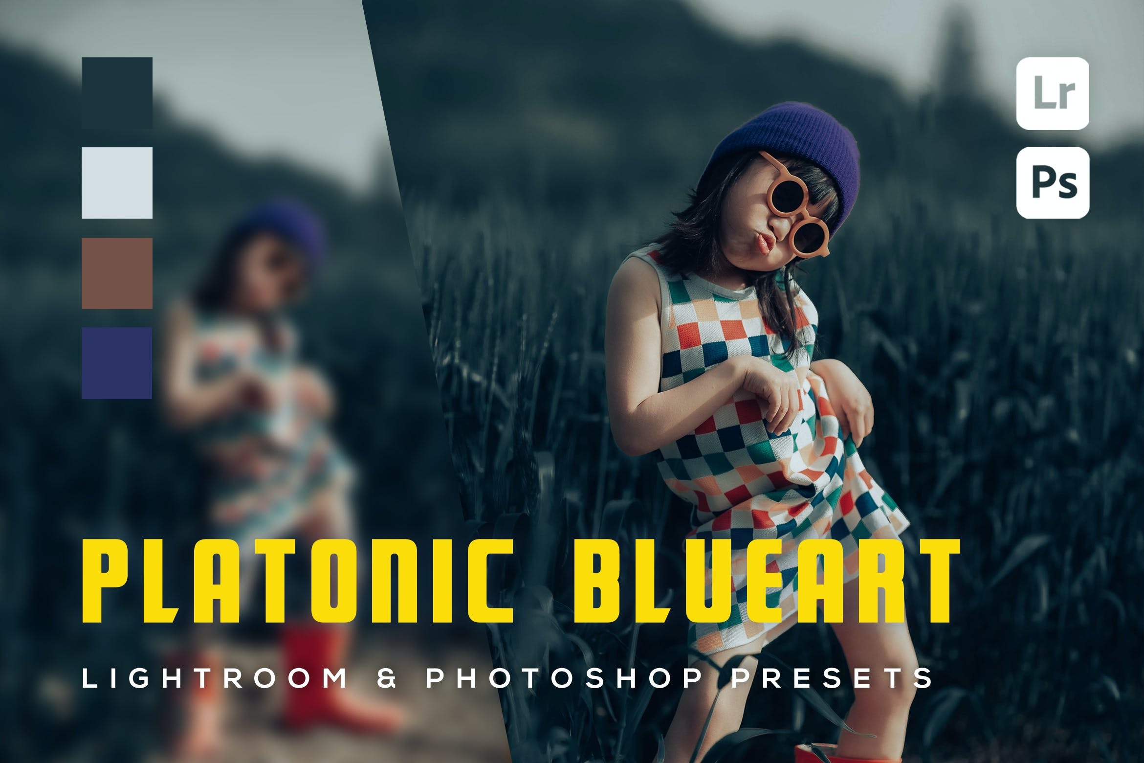 6 个柏拉图式蓝艺术灯房摄影照片调色LR预设素材 6 Platonic Blueart Lightroom and Photoshop Presets_img_1