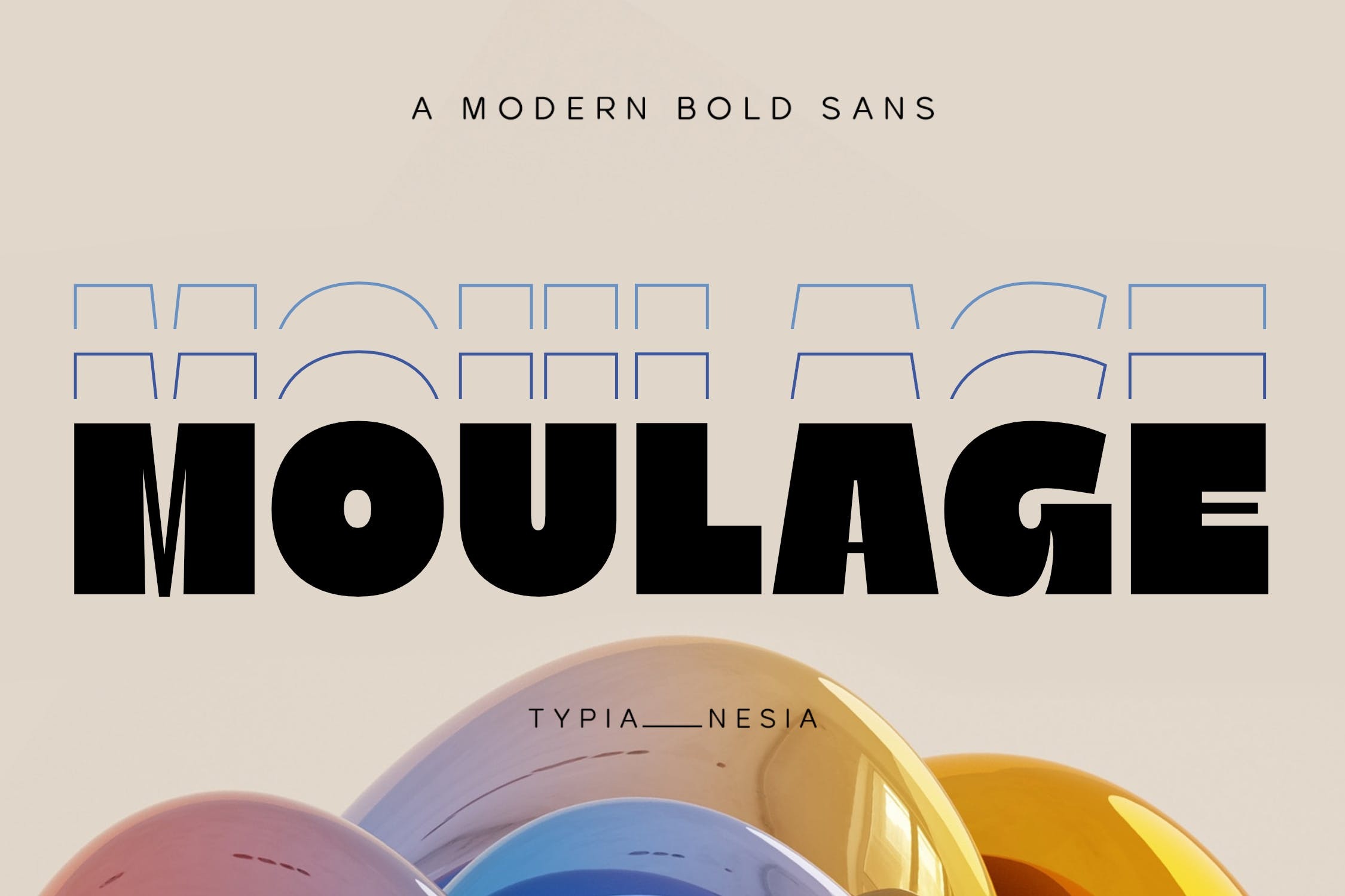 现代时尚品牌包装徽标设计无衬线英文字体安装包 Moulage Logo Branding Font - Sport Game Sans_img_1