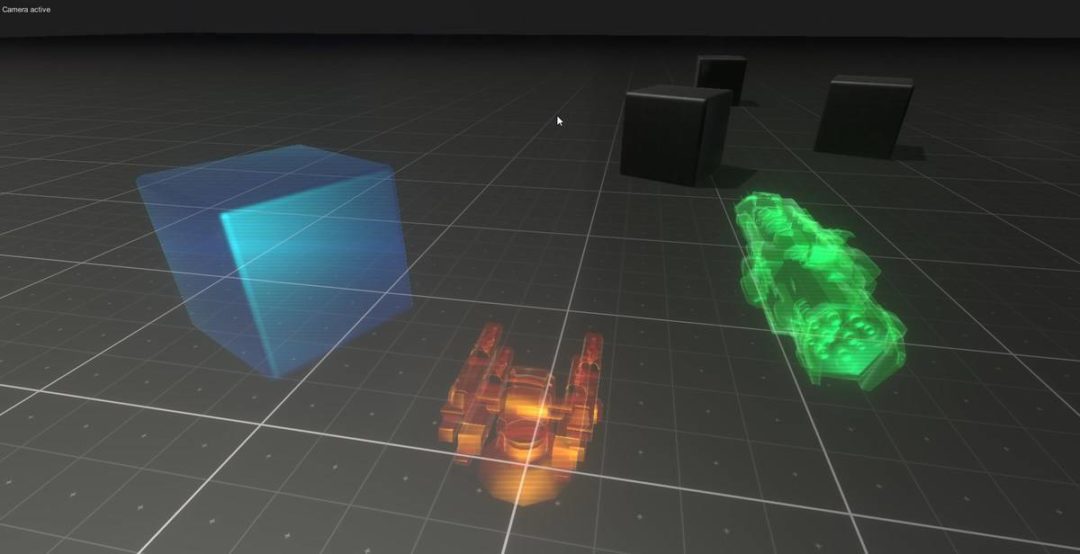 90组未来科幻赛博朋克武器导弹爆炸粒子激光发射炮塔3D场景模型素材包 Sci-Fi Effects_img_1