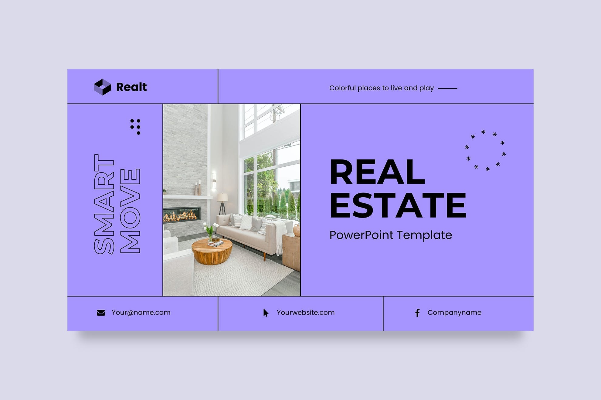 现代简约企业营销策划演示文稿设计ppt信息图表 Real Estate PowerPoint Template_img_1