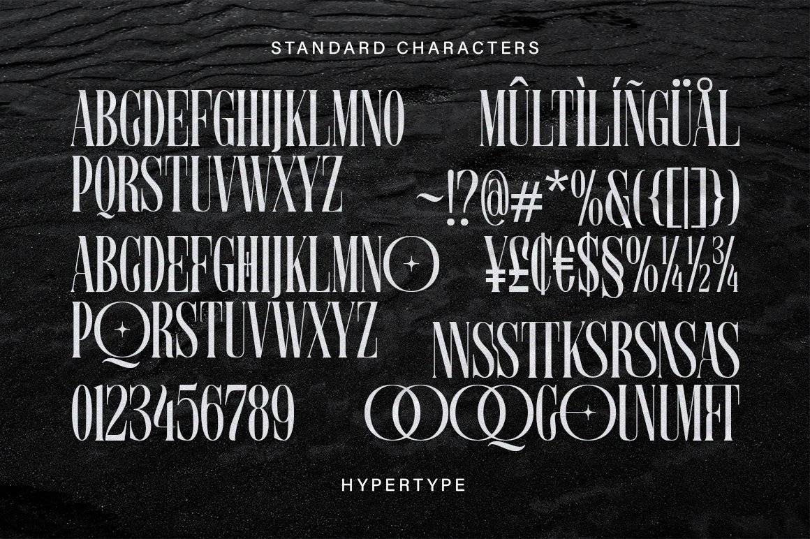 现代优雅奢华品牌标识博客标题设计PSAI衬线英文字体安装包 Hypertype Elegant Serif Display_img_1