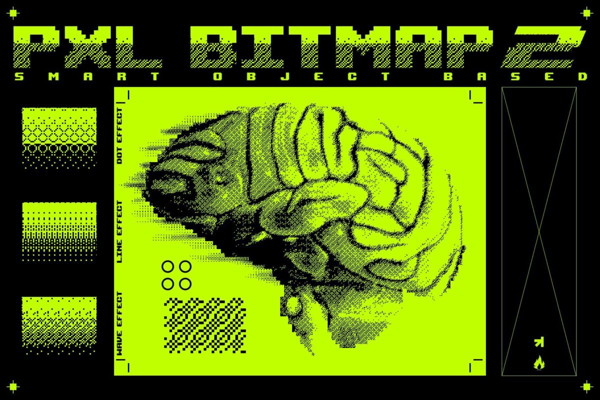 复古半调8位像素风照片图片修图PS特效样机模板设计素材 Pxl Bitmap 2 - Photoshop Effect_img_1